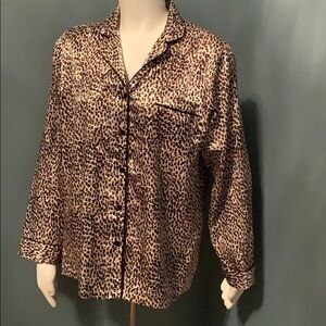 Silky Leopard Pajamas size small